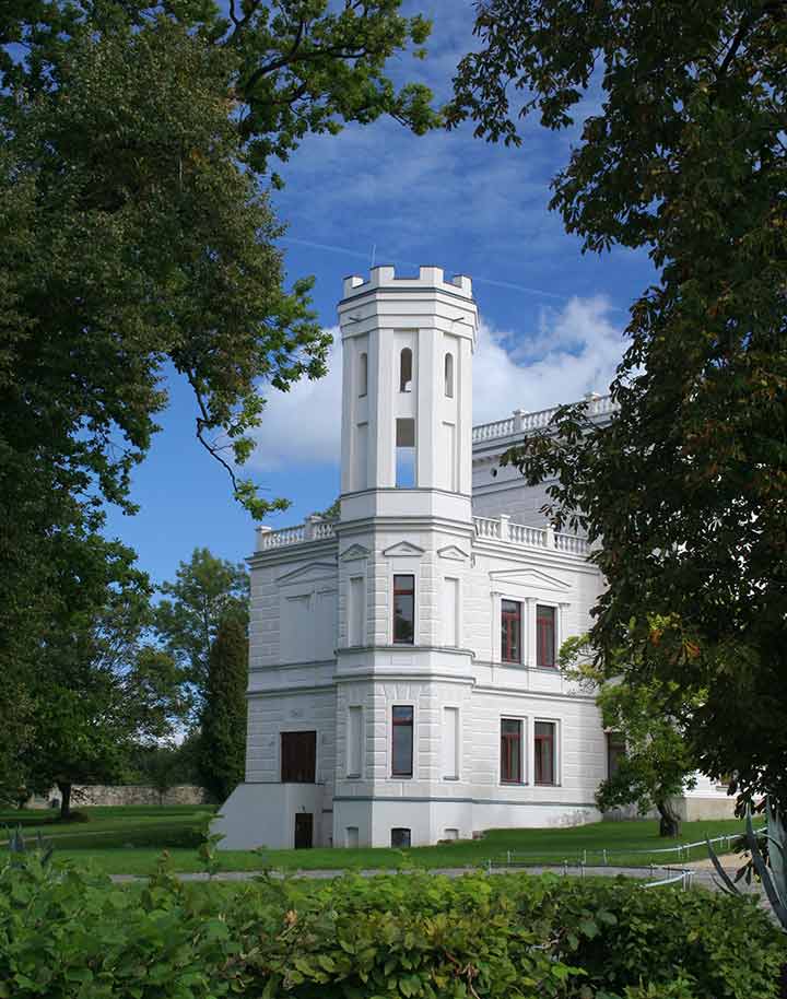 Turmansicht von Schloss Krobnitz